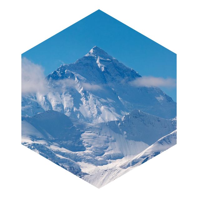 Papiers peintspanoramique hexagonal Mont Everest