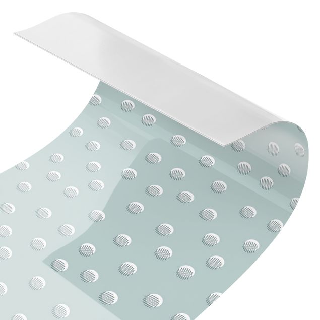 Revêtements muraux pour cuisine - Pattern With Dots And Circles On Bluish Grey II