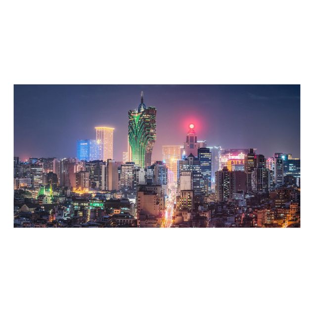 Tableaux Asie Nuit illuminée à Macao