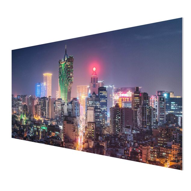 Tableaux modernes Nuit illuminée à Macao