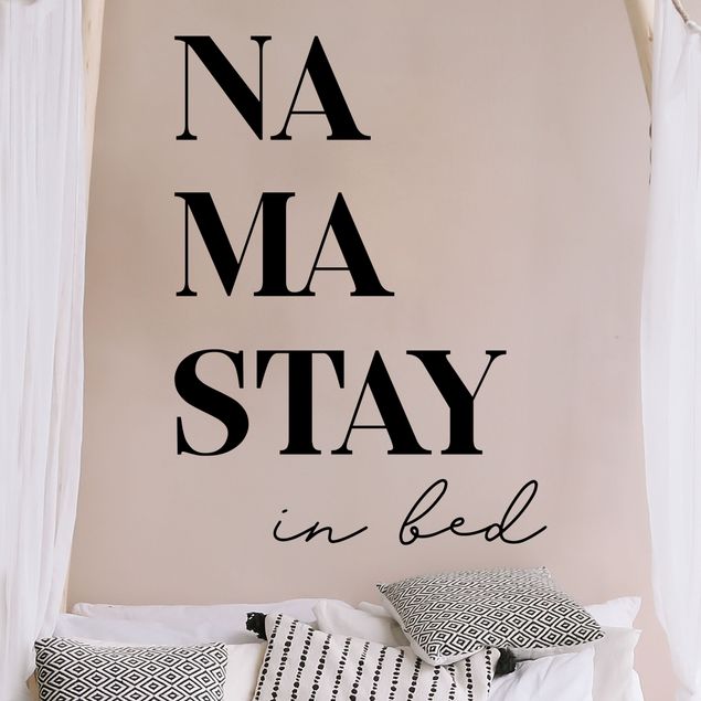 Sticker mural couleur unie - Namastay In Bed