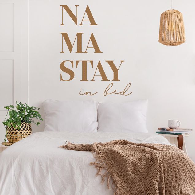 Sticker mural couleur unie - Namastay In Bed