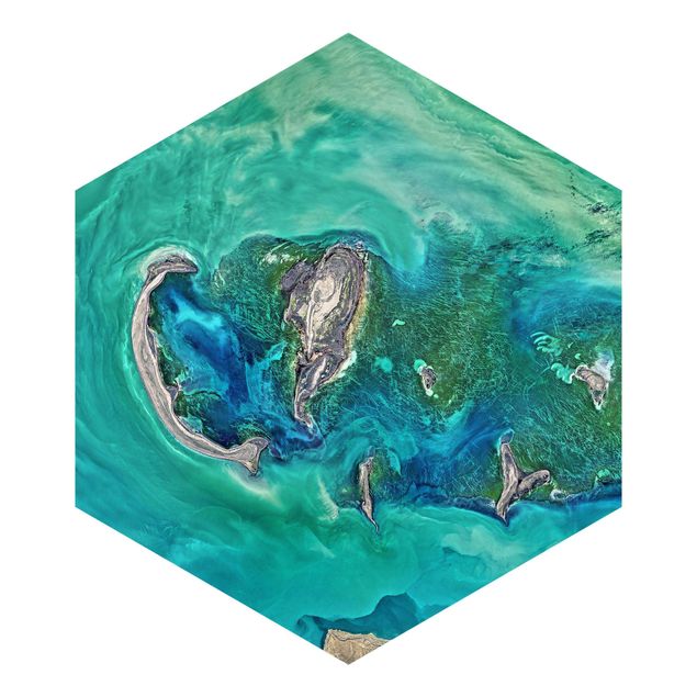 tapisserie panoramique Image NASA Mer Caspienne