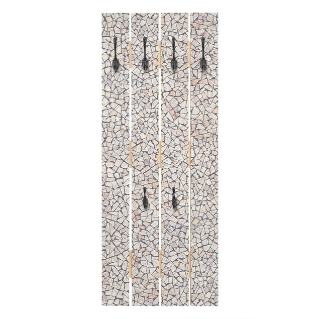 Patère porte manteaux Natural Stone Mosaic With Sandy Joints