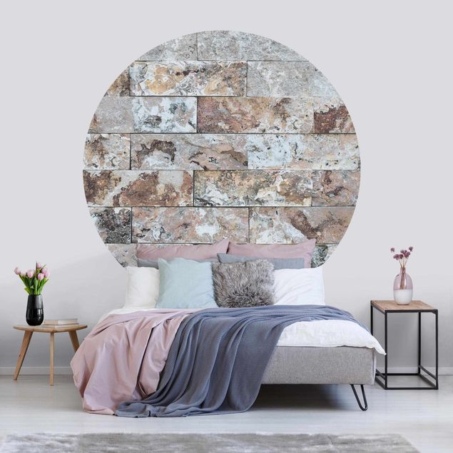 Déco mur cuisine Mur de pierre naturelle en marbre