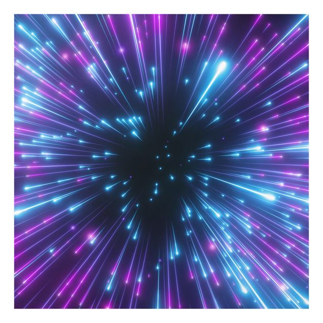 Tableaux en verre magnétique Neon Fireworks