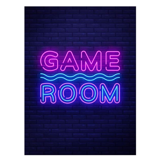 Tableaux modernes Neon Text Game Room