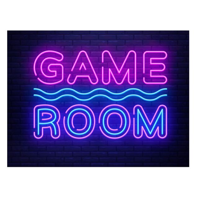 Tableau moderne Neon Text Game Room