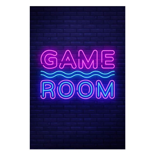 Tableaux modernes Neon Text Game Room