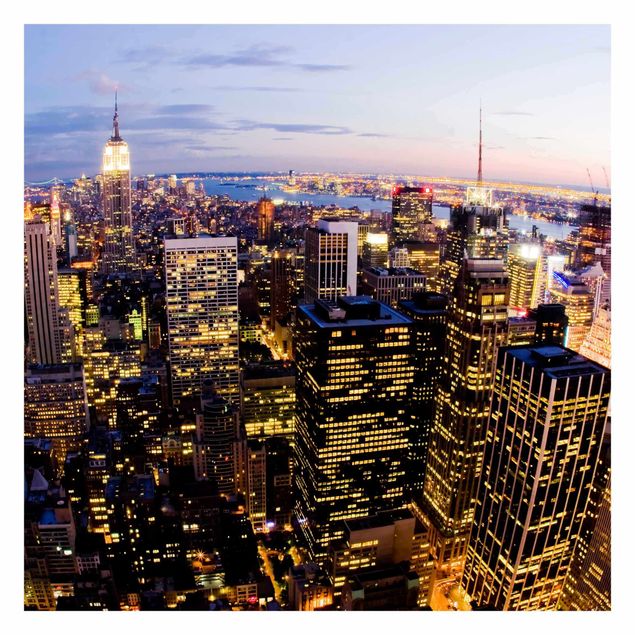 Papier peint panoramique New York Skyline At Night