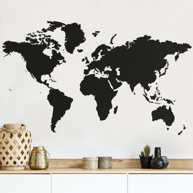 Sticker mural carte du monde No.191 Carte du monde