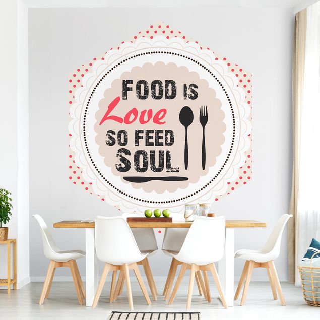 Papier peint moderne No.KA27 Food Is Love