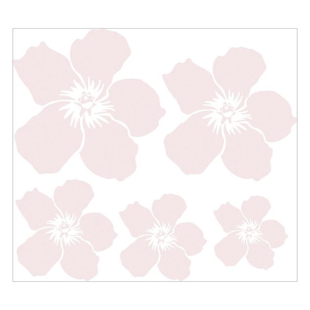 Sticker pour fenêtres - No.UL476 Hibiscus Flowers