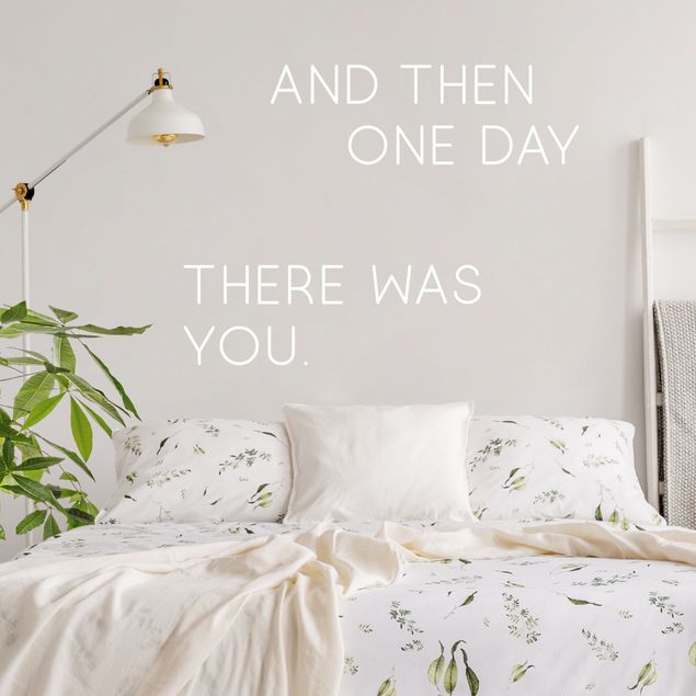 Sticker mural - One Day There Was You
