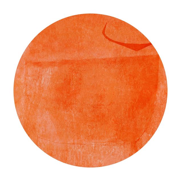 Tapis vinyle cuisine Taureau Orange