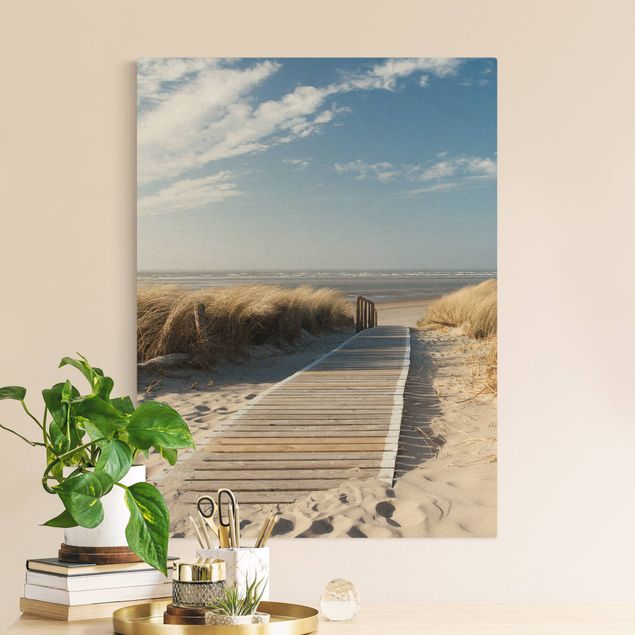 Tableaux sur toile avec dunes Plage de la mer Baltique