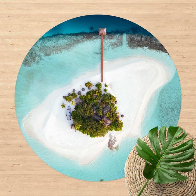 tapis terrasse Paradis océanique aux Maldives