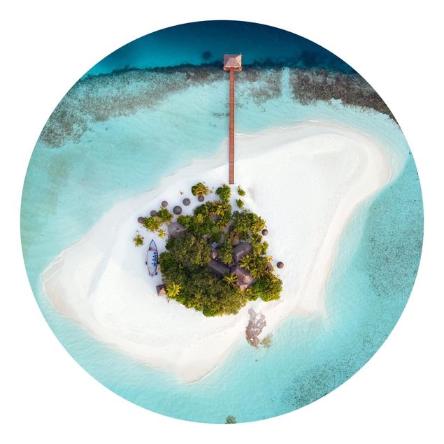 Tapisserie paysage Paradis océanique aux Maldives