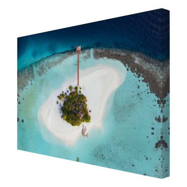 Tableaux modernes Paradis océanique aux Maldives