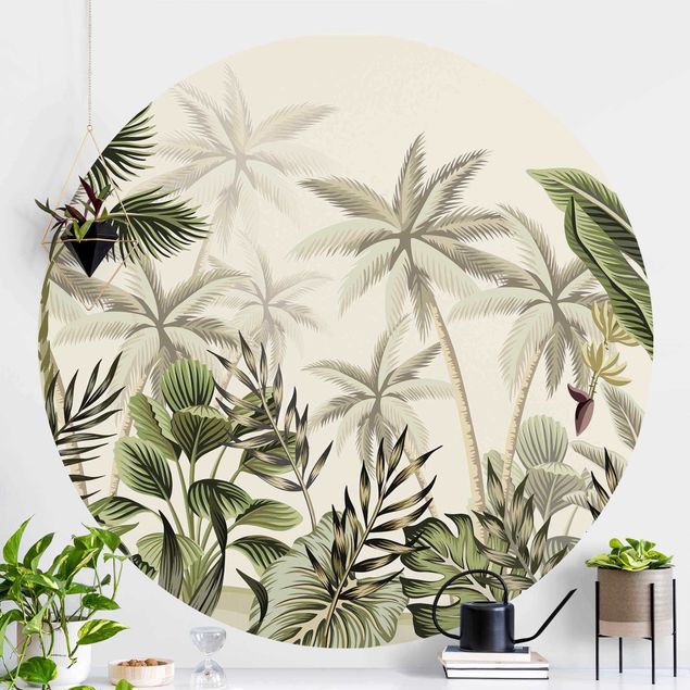 Déco mur cuisine Palm Trees In The Jungle