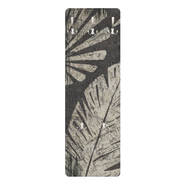Porte-manteau - Palm Leaves Dark Grey Backdrop