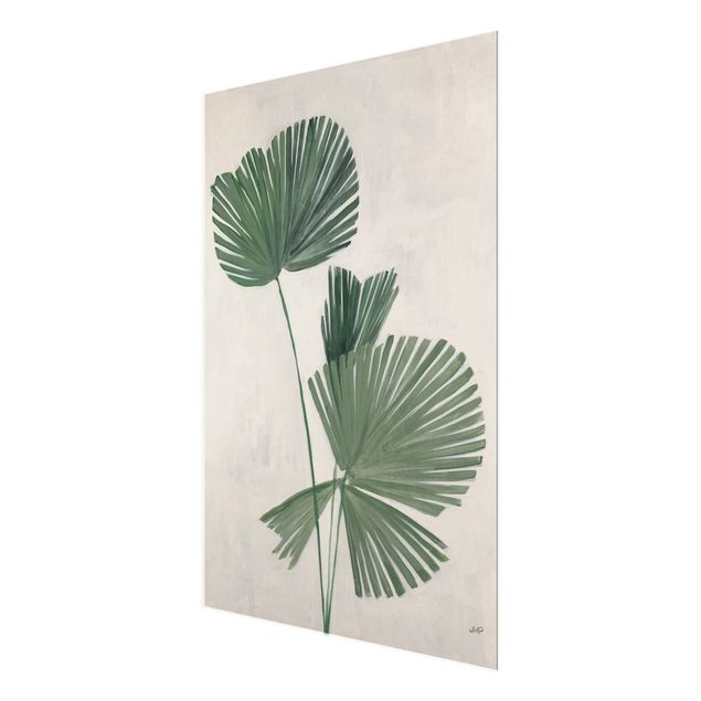 Tableaux en verre magnétique Palm leaf II