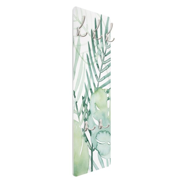 Porte-manteau - Palm Fronds In Watercolour I