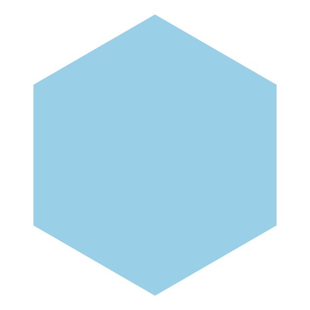 Papier peint hexagonal autocollant avec dessins - Pastel Blue