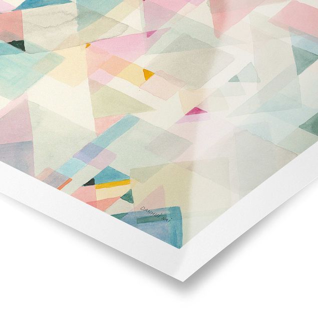 Posters Pastel triangles