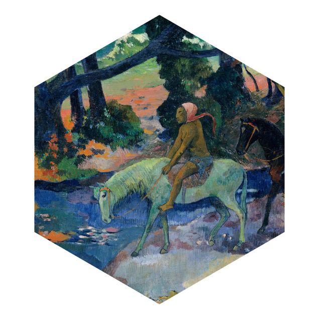 Tapisserie animaux Paul Gauguin - L'évasion, le gué