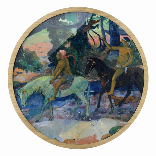 Tableaux encadrés animaux Paul Gauguin - L'évasion, le gué