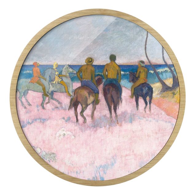 Tableau reproduction Paul Gauguin - Cavaliers sur la plage