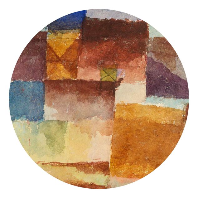 Papier peint marron Paul Klee - Dans le terrain vague