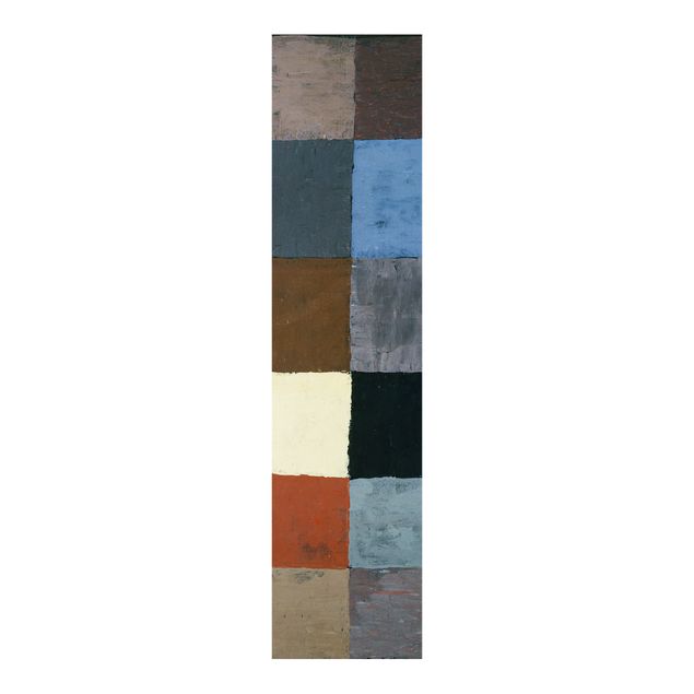 Décoration artistique Paul Klee - Tableau des couleurs (sur gris)