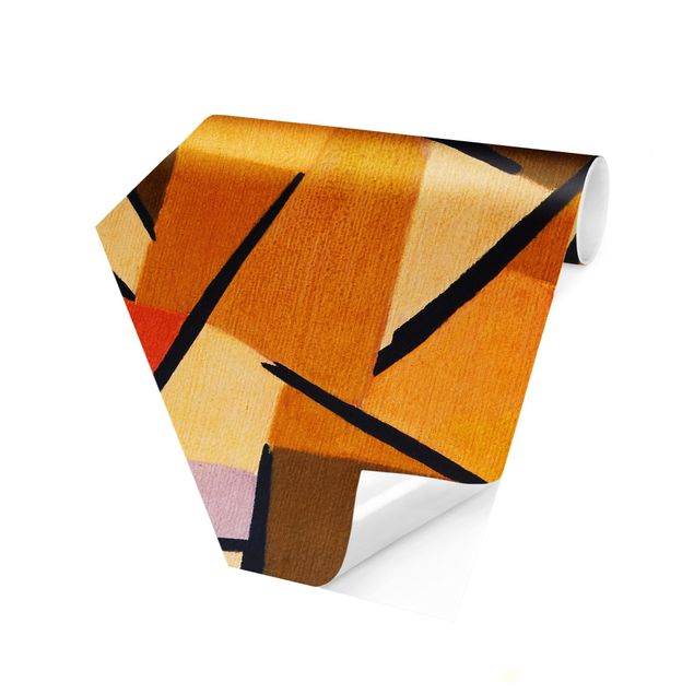 Papiers peintspanoramique hexagonal Paul Klee - Combat harmonisé
