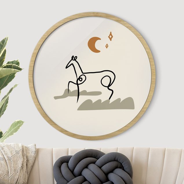 Tableau chevaux Interprétation de Picasso - Le cheval