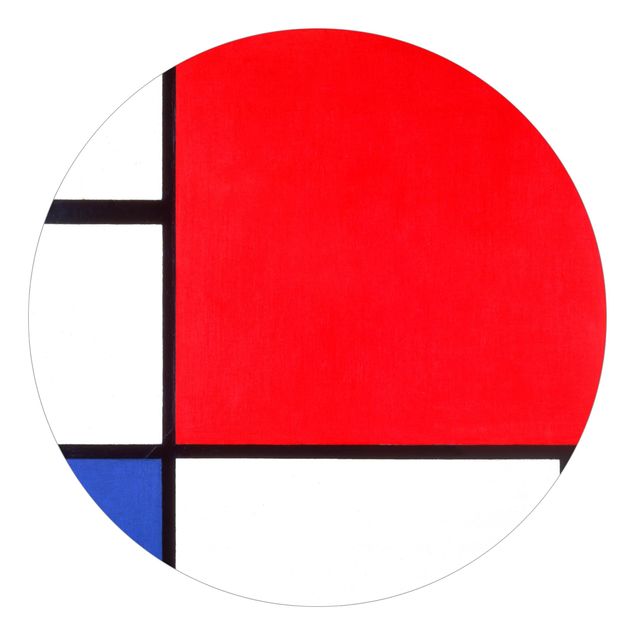 Tapisserie moderne Piet Mondrian - Composition avec rouge, bleu et jaune