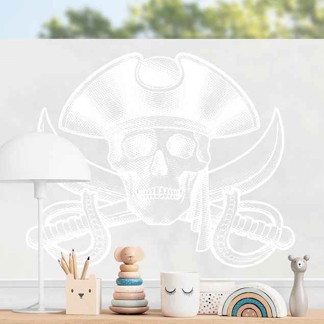 Décoration chambre bébé Pirate Logo