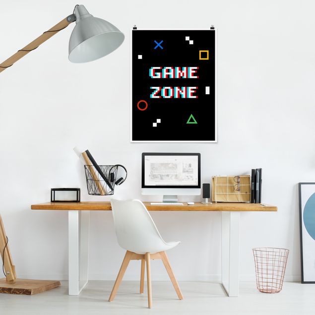 Poster citations Pixel Text Game Zone