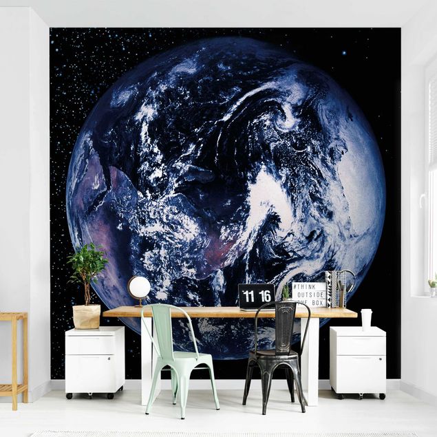Papier peint carte du monde Planète Terre