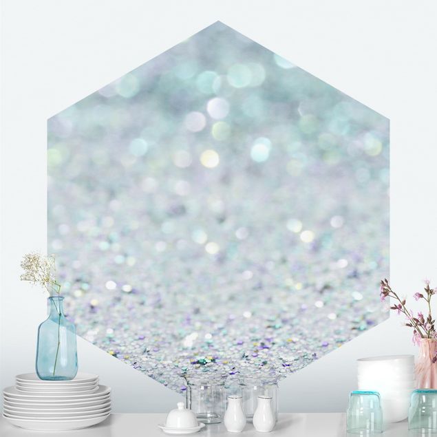 Décorations cuisine Princess Glitter Landscape In Mint Colour
