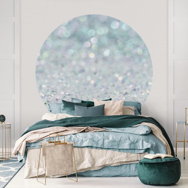 Tapisserie moderne Princess Glitter Landscape In Mint Colour