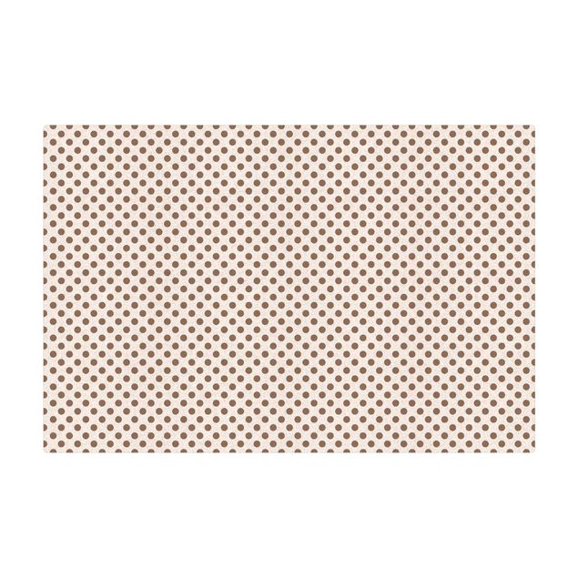 Tapis en liège - Dots Grey On White - Format paysage 3:2