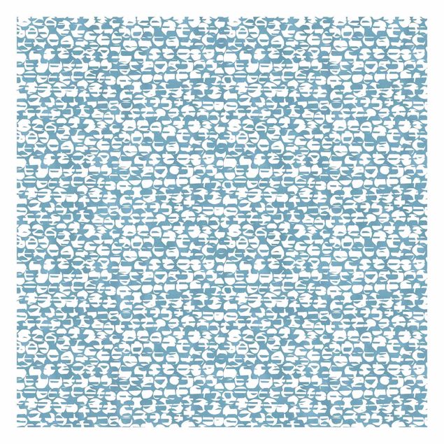 tapisserie panoramique Moving Dots Blue