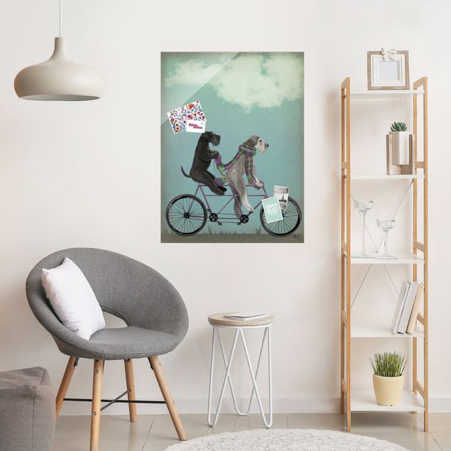 Déco murale cuisine Cyclisme - Tandem Schnauzer