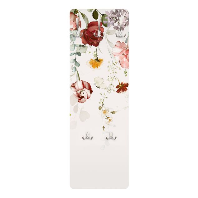 Porte-manteau - Trailing Flowers Watercolour