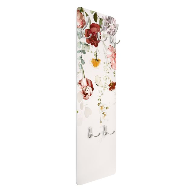 Porte-manteau - Trailing Flowers Watercolour