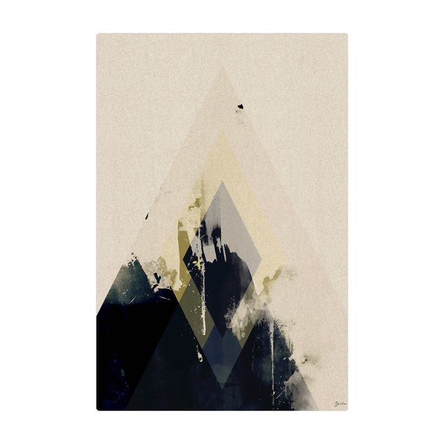 Tapis en liège - Rhombics On Abstract Ocean Floor - Format portrait 2:3