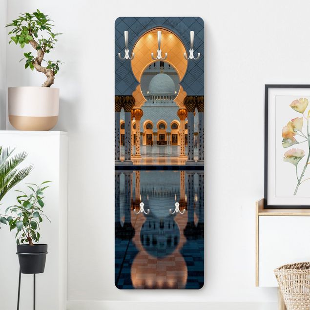 Porte manteau ville Reflets dans la mosquée