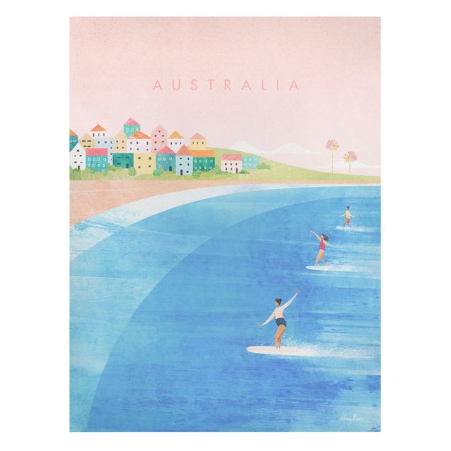 Tableau bord de mer Poster de voyage - Australie